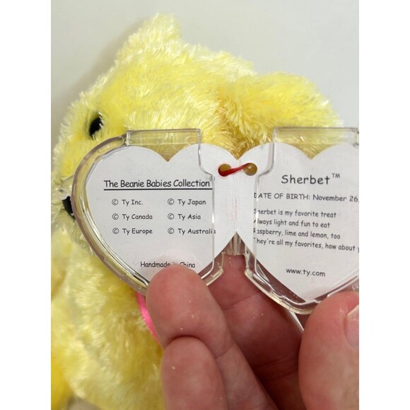 Ty Beanie Babies Sherbet The Bear - Picture 4 of 7